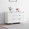 vidaXL Sideboard with Drawer White 120 x 41 x 75 cm Engineered wood