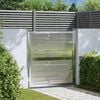 vidaXL Garden Gate with Lock Silver 96 x 100 cm Stainless Steel