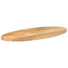 vidaXL Table Top 140x50x2.5 cm Oval Solid Wood Mango