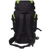 vidaXL Hiking Backpack XXL 75 L Black and Green