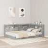 vidaXL Bookcase Bed Concrete grey 140 x 200 cm Engineered wood