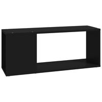 vidaXL TV Cabinet Black 80x24x32 cm Engineered Wood
