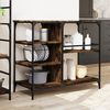 vidaXL Kitchen Trolley Smoked Oak 100x45x89.5 cm Engineered Wood