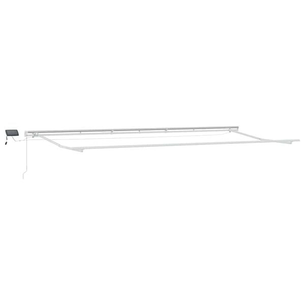 vidaXL Awning Frame with LED Strip Lights White 600 x 300 cm Aluminium