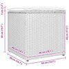 vidaXL Cushion Box with Storage Beige 50 x 50 x 50 cm Poly Rattan