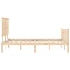 vidaXL Bed Frame without Mattress 140x190 cm Solid Wood Pine