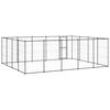 vidaXL Outdoor Dog Kennel Steel 24.2 m²