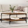 vidaXL Coffee Table Old wood 80 x 80 x 40 cm Engineered Wood