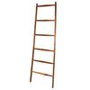 Bathroom Solutions Ladder Towel Rack with 6 Bars Wood Natural