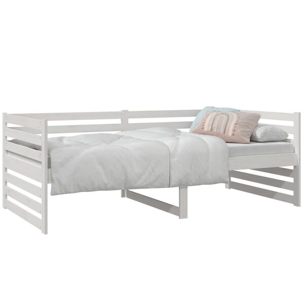 vidaXL Day Bed without Mattress White 90x190cm Solid Wood Pine
