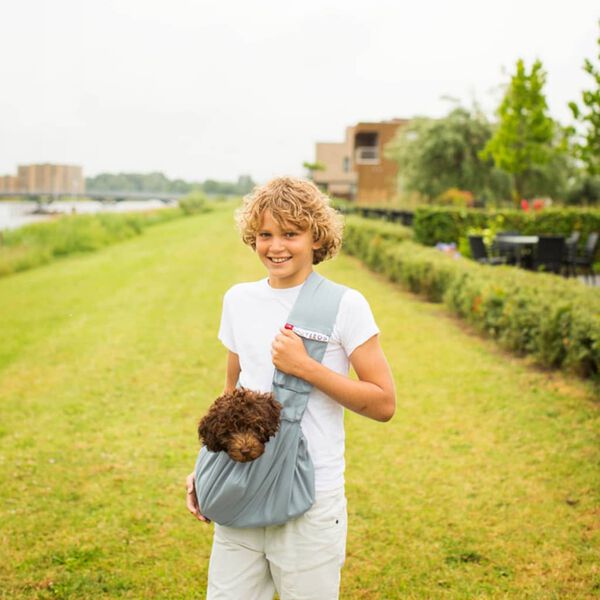 4Lazylegs Pet Carrier Pocket Canvas Canvas 15 kg Grey 2156