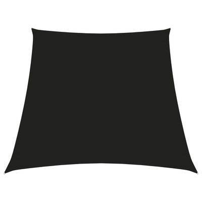 vidaXL Sunshade Sail Oxford Fabric Trapezium 2/4x3 m Black