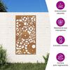 vidaXL Garden Wall Decoration 105x55 cm Corten Steel Gear Wheel Design