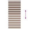 vidaXL Zebra Blind Brown 105x230 cm Fabric Width 100.9 cm Polyester