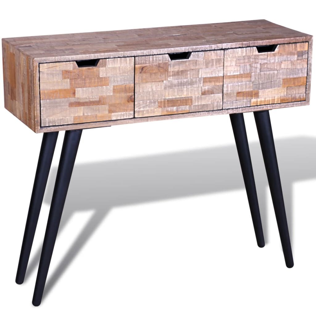 Teak shop wood console