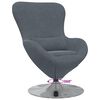 vidaXL Egg Chair Dark Grey 63 x 73 x 90 cm Velvet