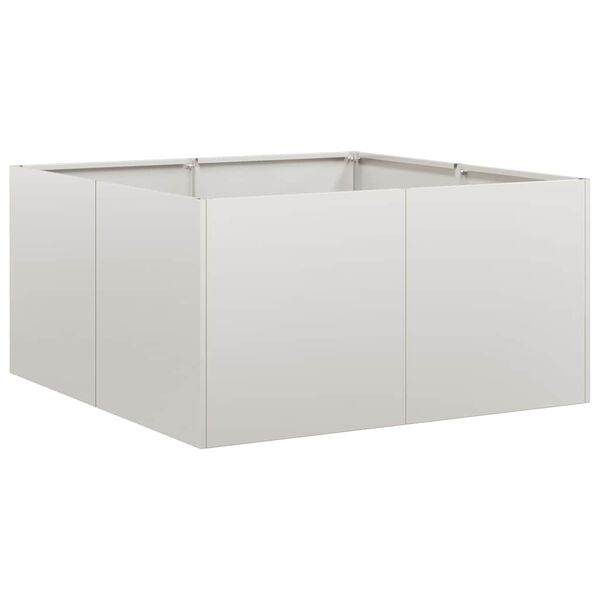 vidaXL Planter 80x80x40 cm Stainless Steel