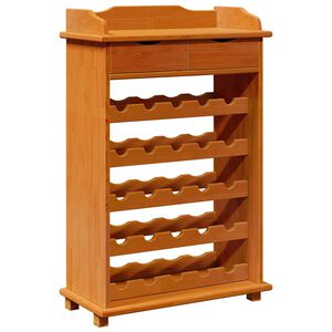vidaXL Wine Rack Brown 58 x 28 x 90 cm Solid Pine Wood