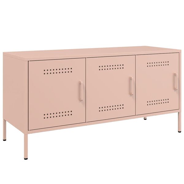 vidaXL TV Cabinet Pink 100.5x39x50.5 cm Steel