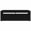 vidaXL TV Cabinet Black Oak 120 x 35 x 40 cm Engineered Wood