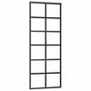 vidaXL Sliding Door with Hardware Set 76x205 cm ESG Glass&Aluminium