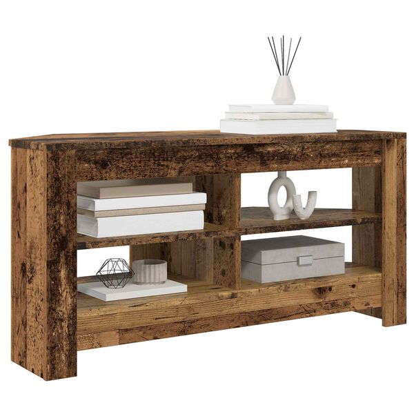vidaXL Corner TV Cabinet Old Wood 102 x 40.5 x 45 cm Engineered Wood