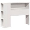 vidaXL Bookcase Bed without Mattress White 75x190 cm Small Single Solid Wood