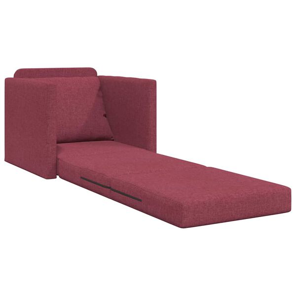 vidaXL Sofa Bed Wine Red 74 x 77 x 81 cm Velvet