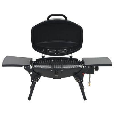 vidaXL Portable Gas BBQ Grill with Cooking Zone Black