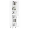 vidaXL Highboard White 34.5x34x180 cm Engineered Wood