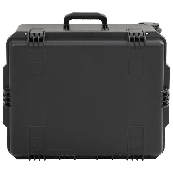 vidaXL Portable Flight Case Black 62.5x49.5x37 cm PP