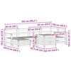 vidaXL 7 Piece Garden Sofa Set Solid Wood Pine