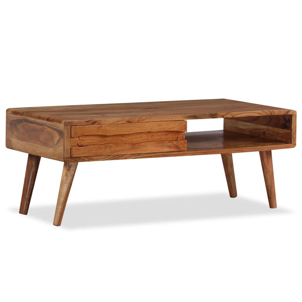 Solid wood mid century modern coffee table sale