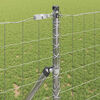 vidaXL Fence with Post Silver 1.2 x 25 m Steel and PVC