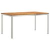vidaXL DiningTable Brown 150 x 90 x 75 cm Solid Acacia Wood