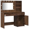 vidaXL Dressing Table 2 pcs Brown 78.5 x 41 x 135 cm Engineered wood