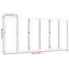 vidaXL 6-Panel Room Divider Dark Blue 420x180 cm