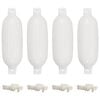 vidaXL Boat bumpers 4.1 kg 58.5 x 16.5 cm White PVC