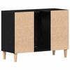 vidaXL Sink Cabinet Black Oak 80x33x60 cm Engineered Wood