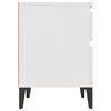 vidaXL Bedside Cabinet White 40x35x50 cm