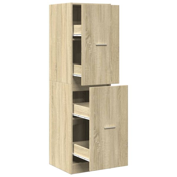 vidaXL Apothecary Cabinet&nbsp;Sonoma Oak 40x41x144.5 cm Engineered Wood