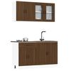 vidaXL 4 Piece Kitchen Cabinet Set Porto Brown Oak Engineered Wood