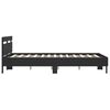 vidaXL Bed Frame without Mattress Black 140x200 cm