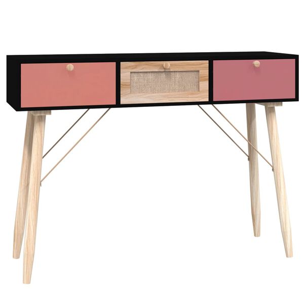 vidaXL Console Table with Drawers 105x30x75 cm Engineered Wood
