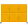 vidaXL Sideboard Mustard Yellow 100.5x39x72 cm Steel