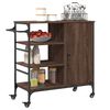 vidaXL Kitchen Trolley Brown Oak 87.5x38.5x84.5 cm Engineered Wood