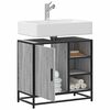 vidaXL Bathroom Sink Cabinet Grey Sonoma 65x33x60 cm Engineered Wood