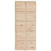 vidaXL Barn Door 90x208 cm Solid Wood Pine