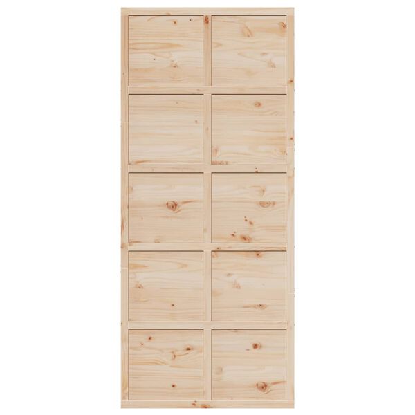 vidaXL Barn Door 90x208 cm Solid Wood Pine