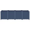 vidaXL Garden Planter Blue Grey 160x40x53 cm PP
